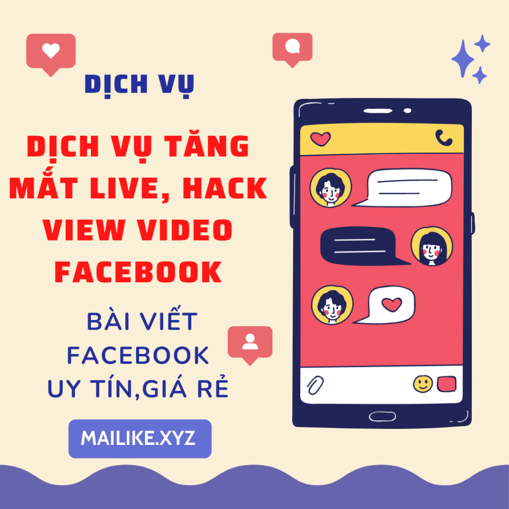 Dịch Vụ Tăng Mắt Live, Hack View Video Facebook Uy Tín,Giá Rẻ