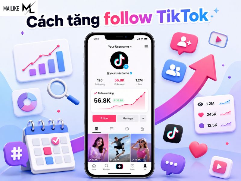 Cách tăng follow TikTok miễn phí