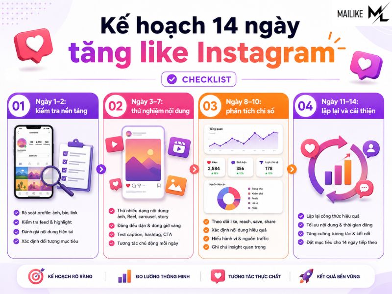 Cách tăng like Instagram miễn phí: 12 cách dễ áp dụng