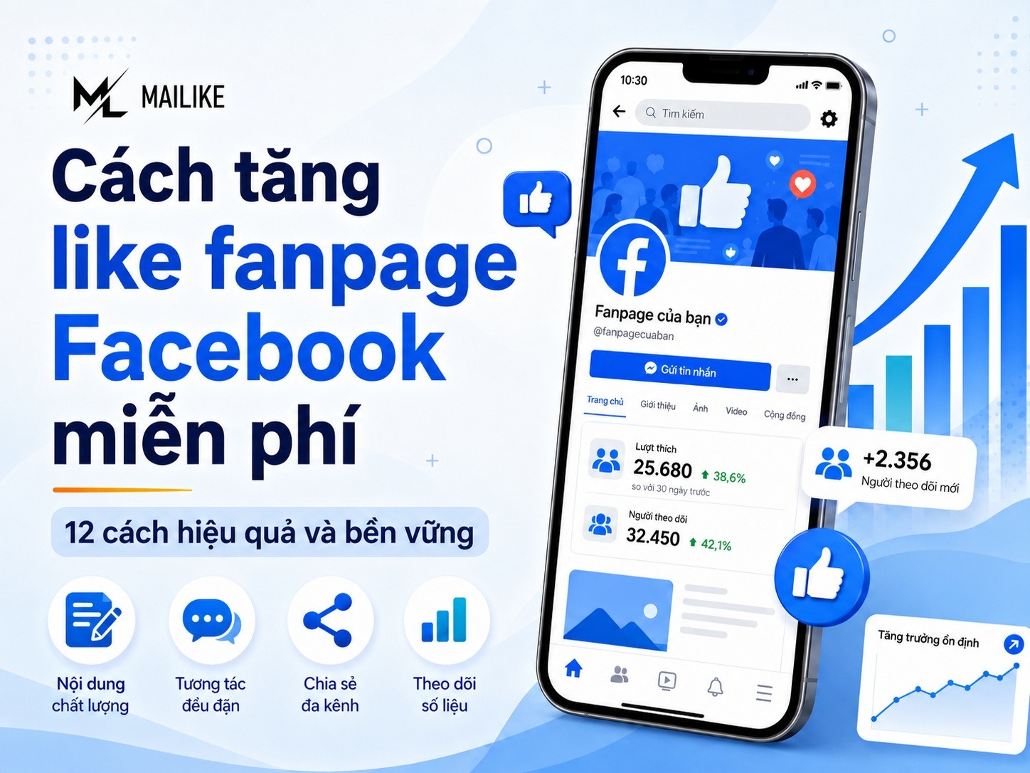 Cách Tăng Like Fanpage FB