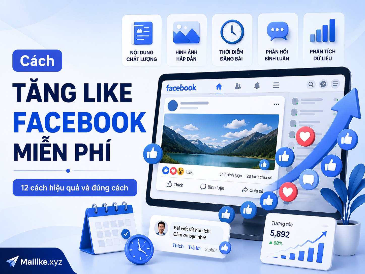 Cách tăng like Facebook miễn phí