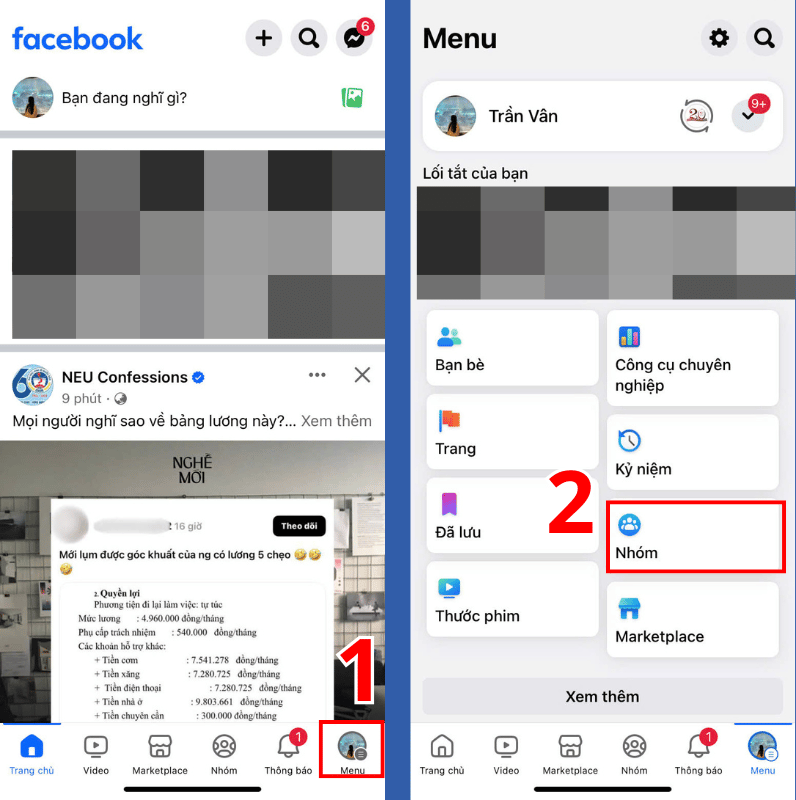 Cách Out nhóm trên Facebook bằng điện thoại