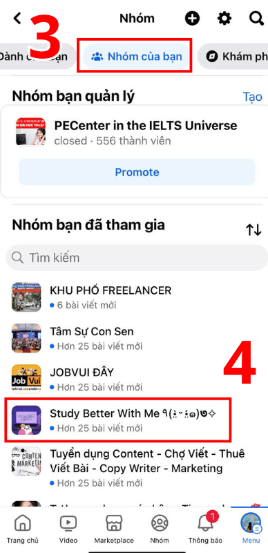 Cách Out nhóm trên Facebook bằng điện thoại