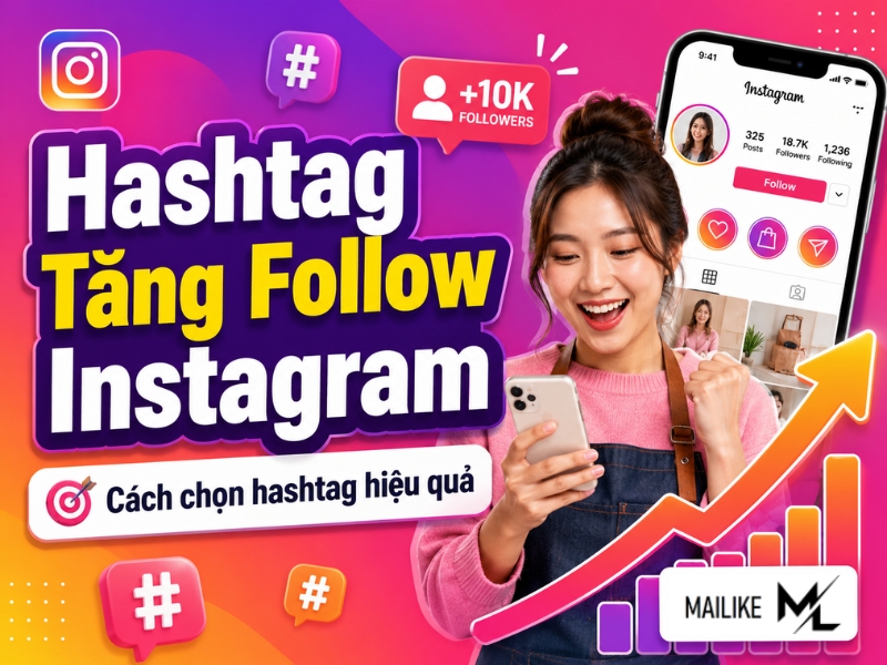 Các hashtag tăng follow Instagram