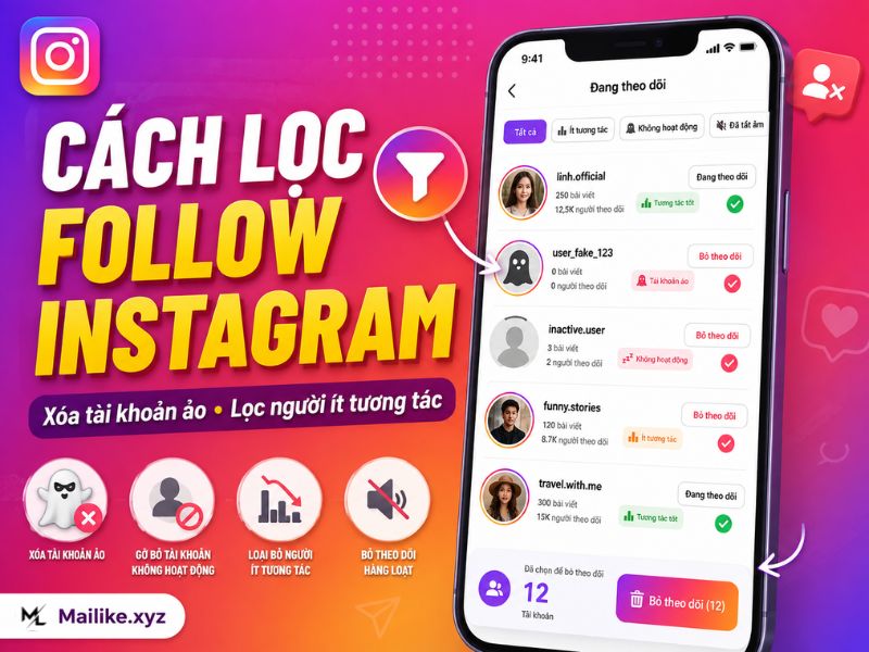 Cách lọc follow trên Instagram