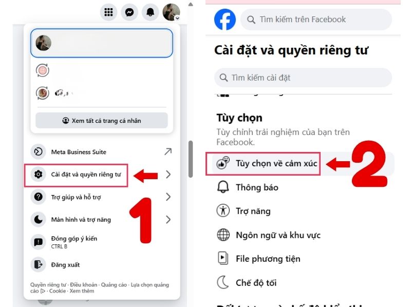 ẩn lượt like trên fb