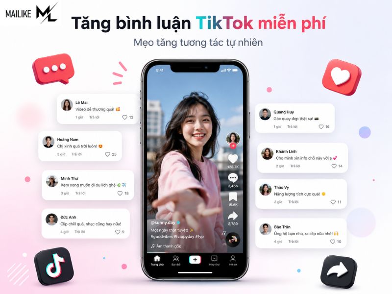cách tăng bình luận TikTok miễn phí
