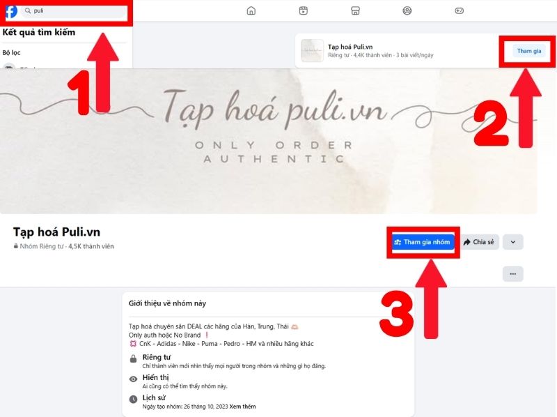 cách xâm nhập vào nhóm kín trên Facebook