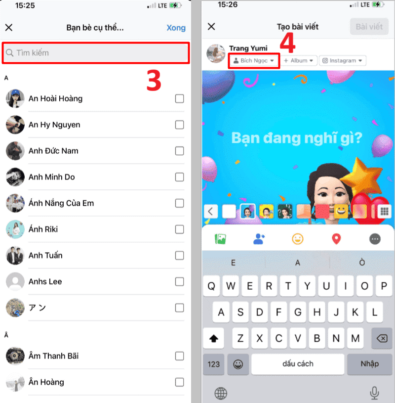 cách chia sẻ bài viết trên facebook cho 1 người cụ thể 