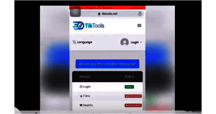 Website tăng lượt theo dõi TikTools net