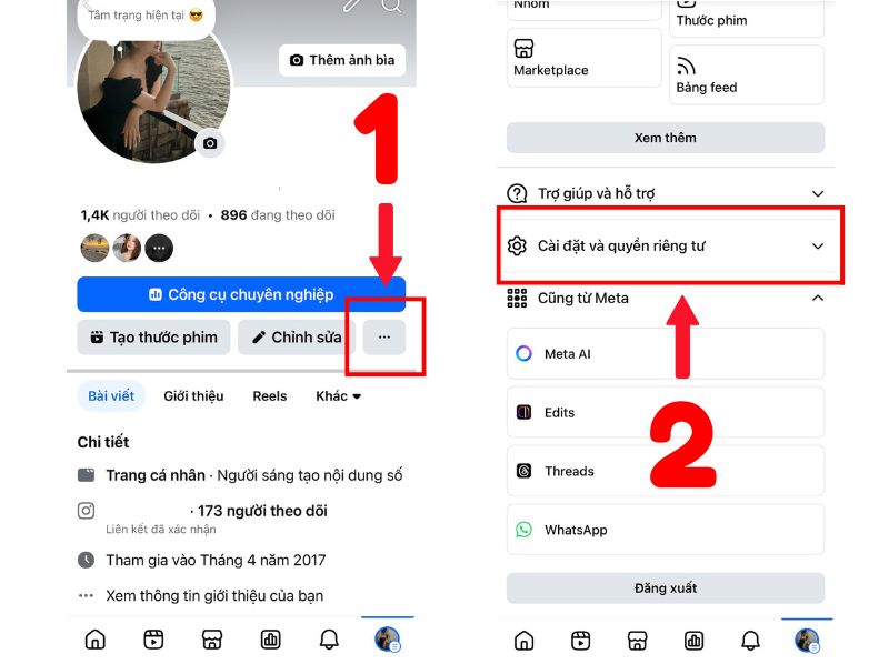 Các bước ẩn người theo dõi trên facebook bằng iphone