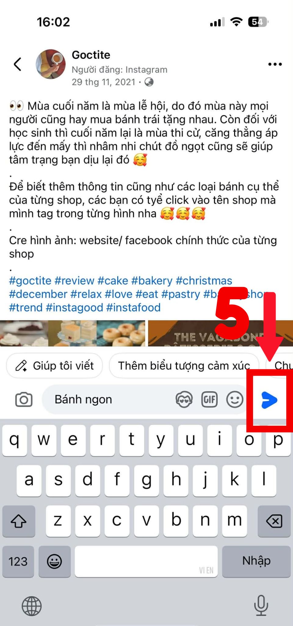 Cách bình luận bằng fanpage trên facebook - bước 4