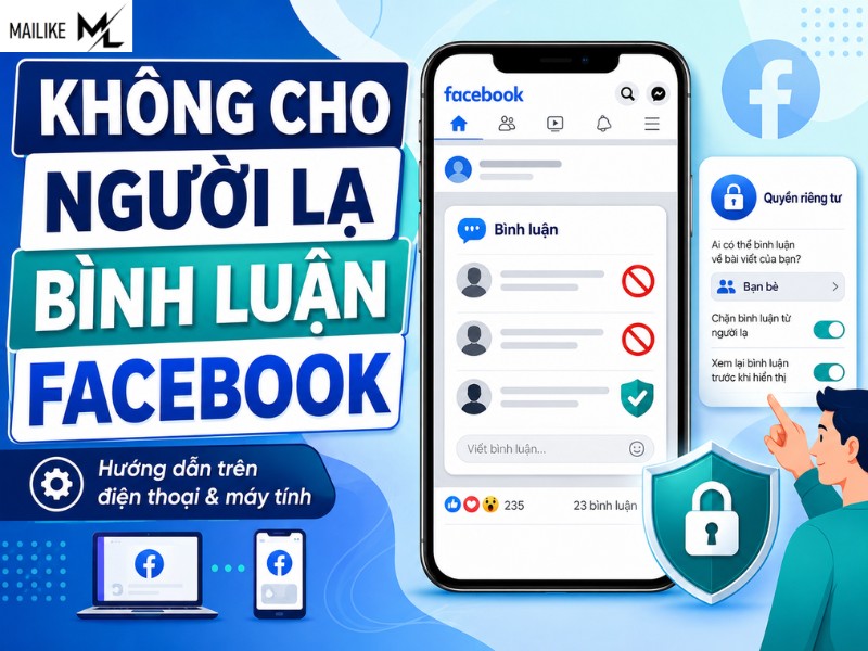 không cho người lạ bình luận facebook
