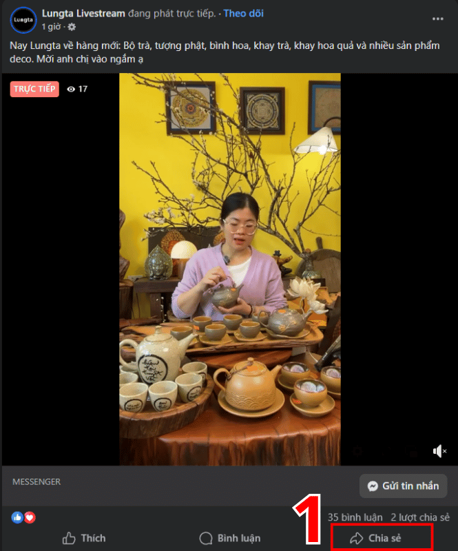 Cách tải video Livestream trên Facebook
