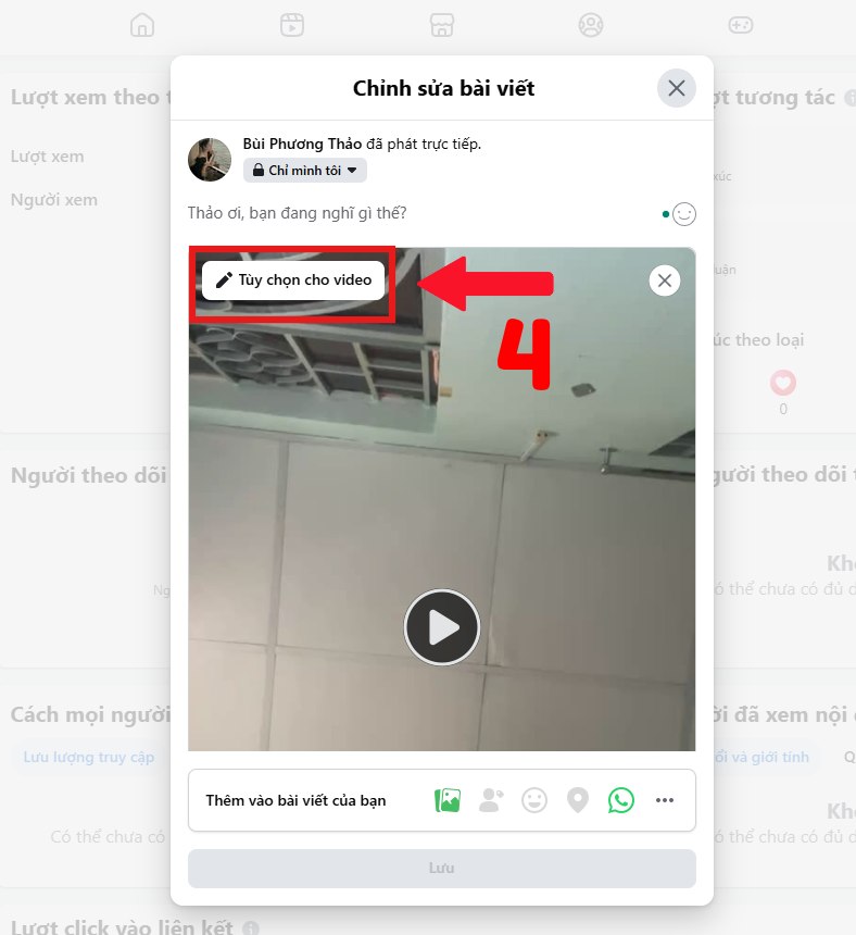 Tùy chọn cho video