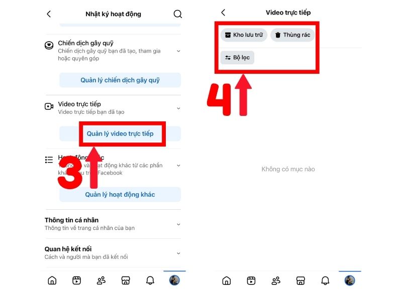 Cách khôi phục livestream đã xóa trên fb