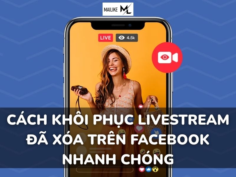 Cách khôi phục livestream đã xóa trên fb