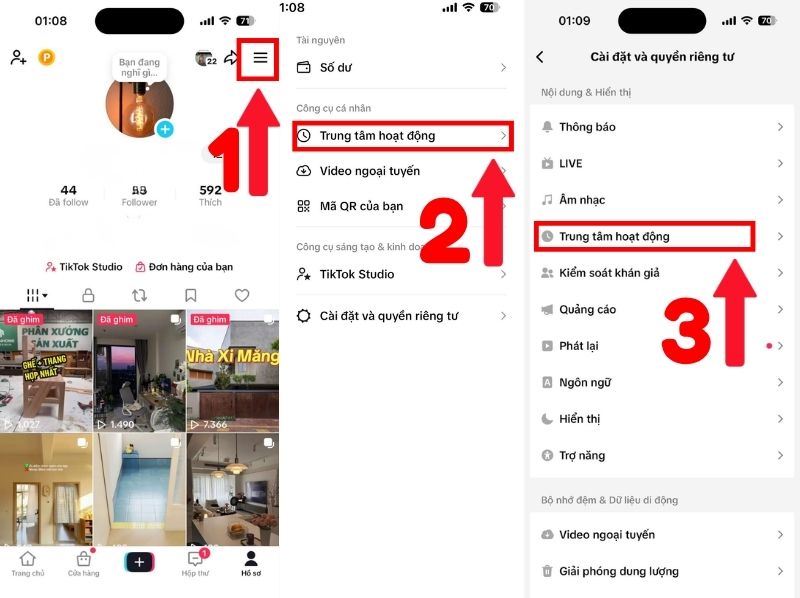 cách xem lại video đã xem trên Tiktok