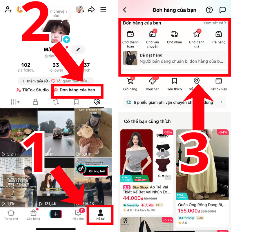 Cách kiểm tra đơn hàng trên TikTok nhanh chóng 