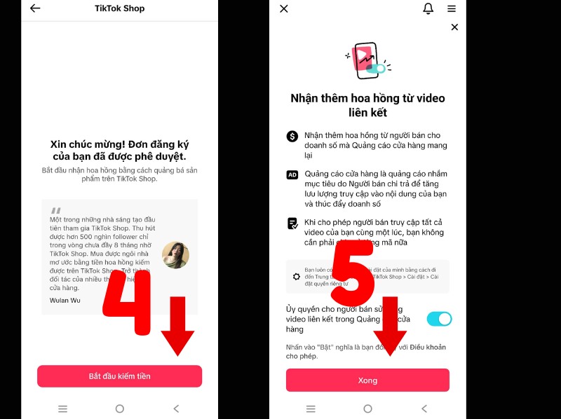 Gắn link sản phẩm trên Tiktok