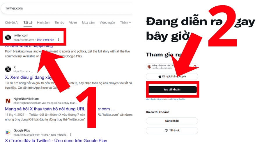 Cách tạo tài khoản Twitter trên máy tính