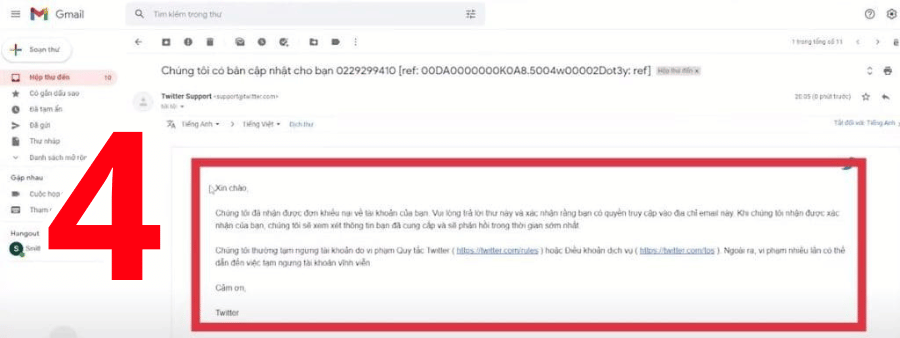 Phản hồi Email