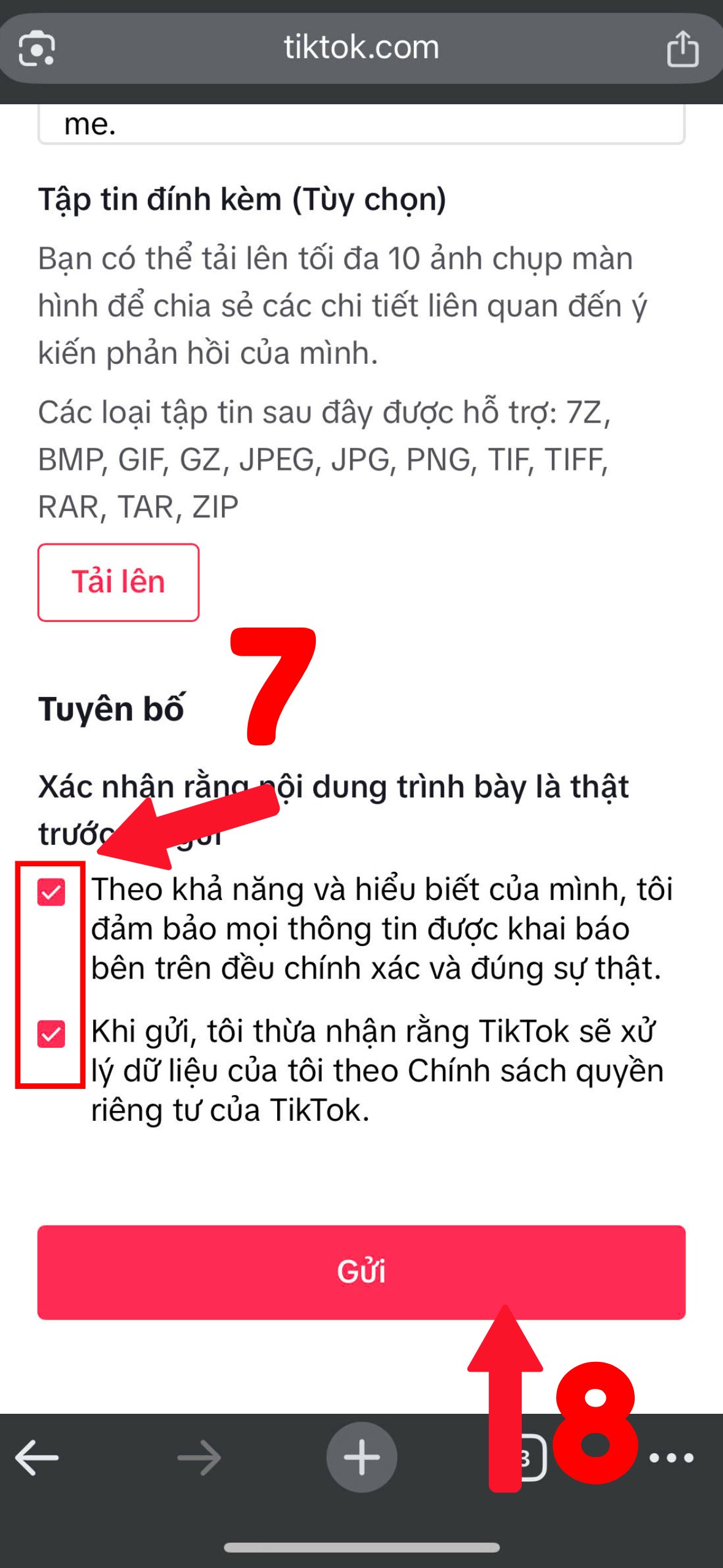 Xác nhận tuyên bố