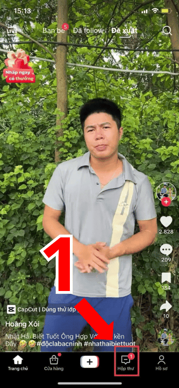Cách xem đơn đặt hàng trên Tiktok qua hộp thư