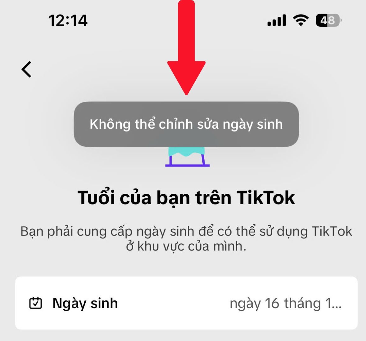 Không chỉnh trực tiếp trê Tiktok được