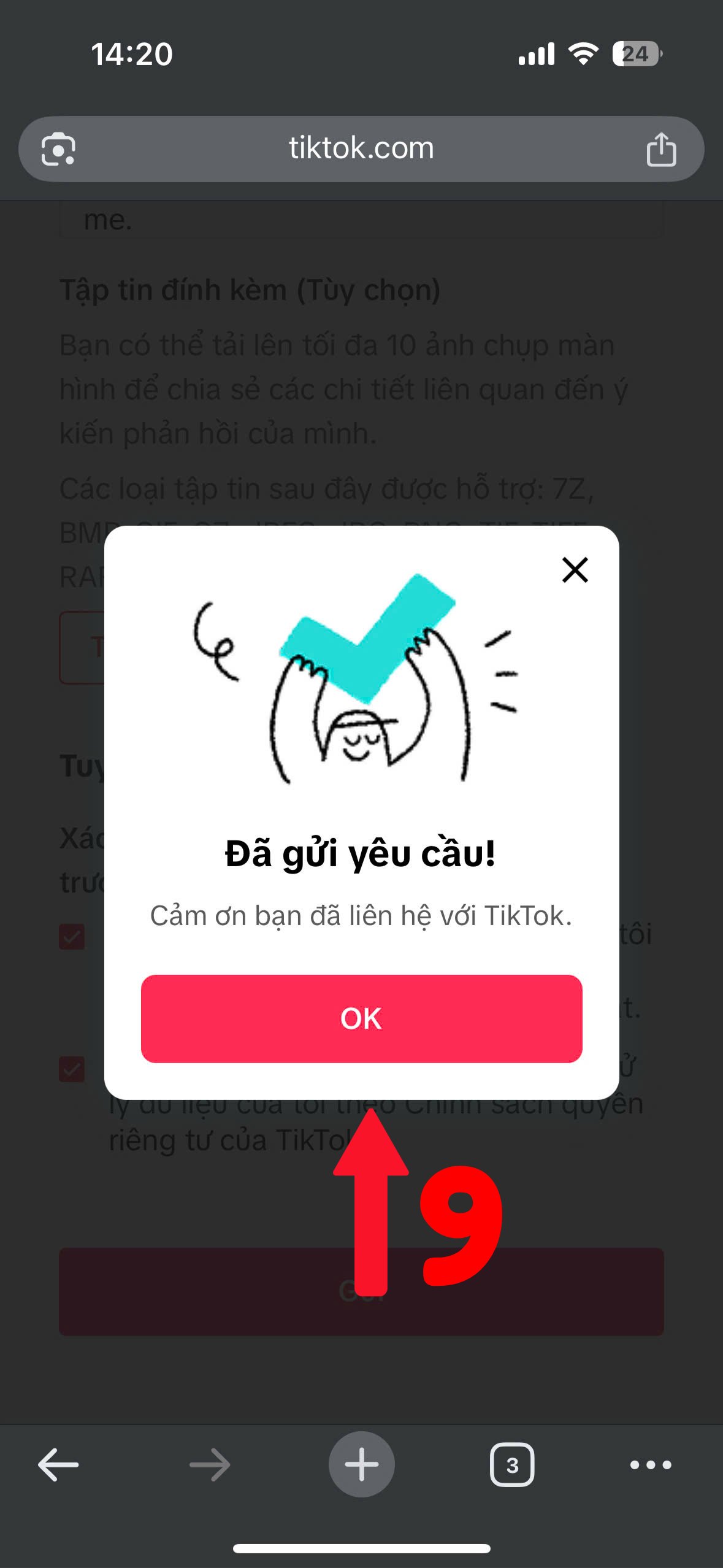 Chọn OK