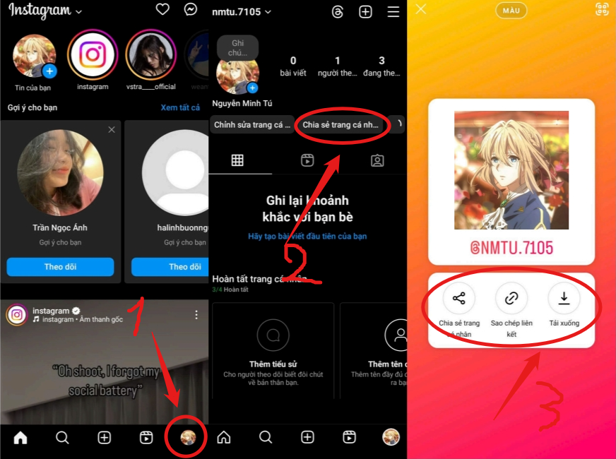 Cách Lấy Link Profile Instagram Trên iPhone và Android