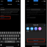 Cách lấy link Telegram của mình trên điện thoại (2)