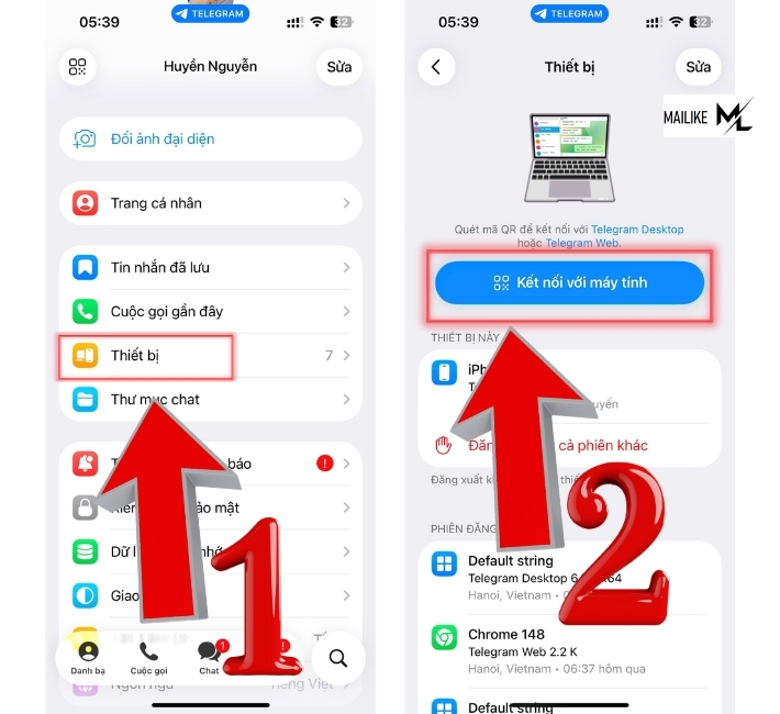 Cách đăng nhập Telegram không cần mã xác nhận bằng QR