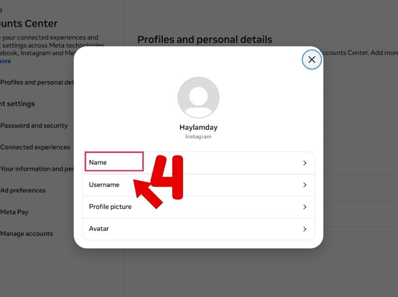 cách đổi tên Instagram