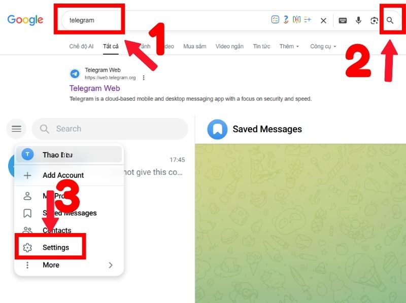 cách lấy link telegram của mình