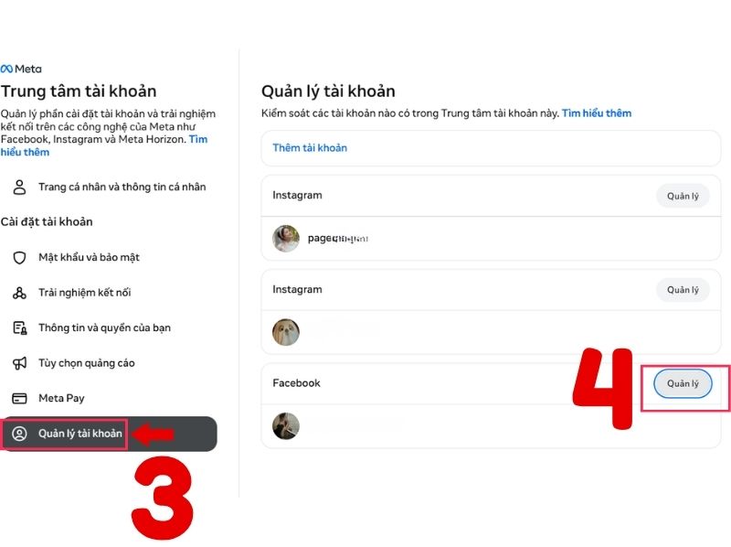 cach tat lien ket instagram voi facebook 5