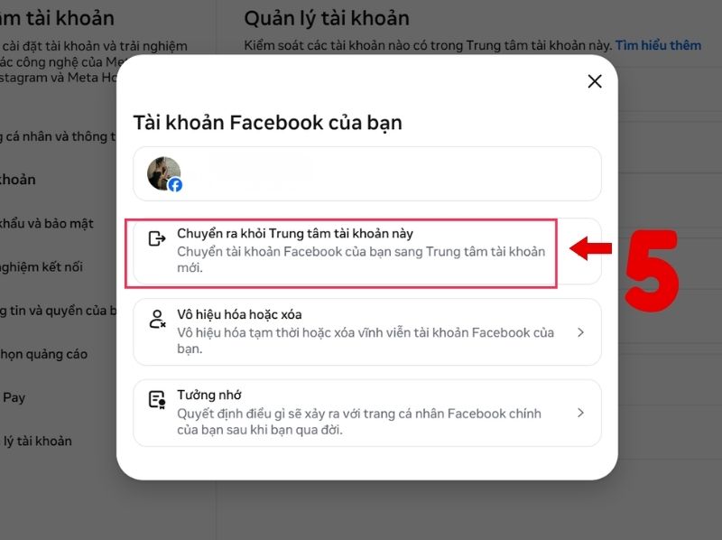 cách tắt liên kết instagram với facebook