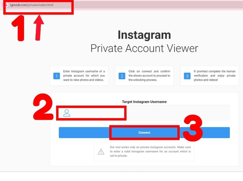 cách theo dõi tài khoản riêng tư instagram