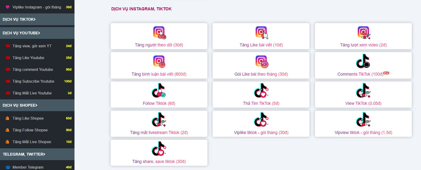 Dich vu tang tuong tac Instagram tai Mailike