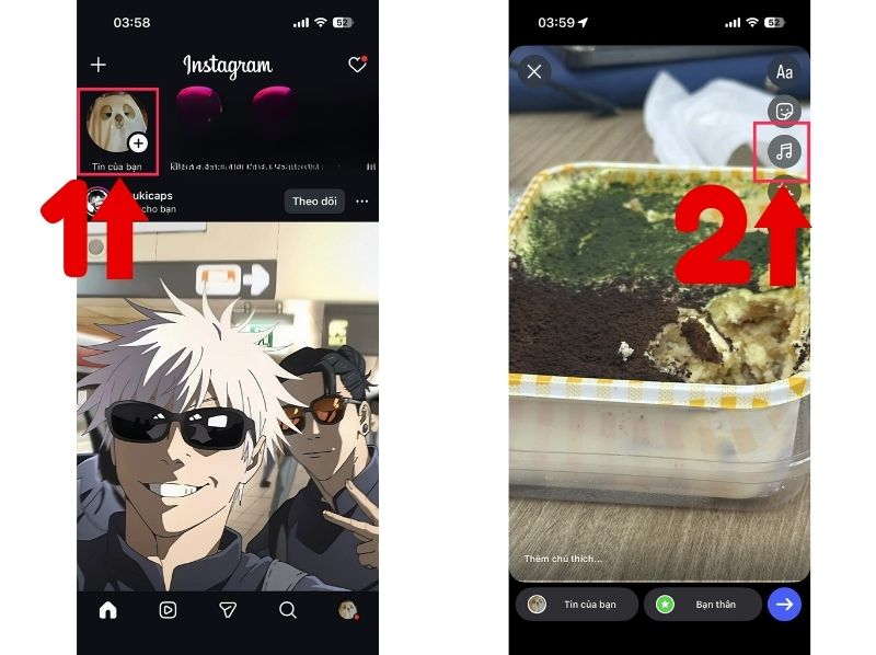 cách ghép nhạc trên instagram