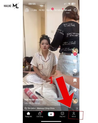 cach chan tren tiktok 6