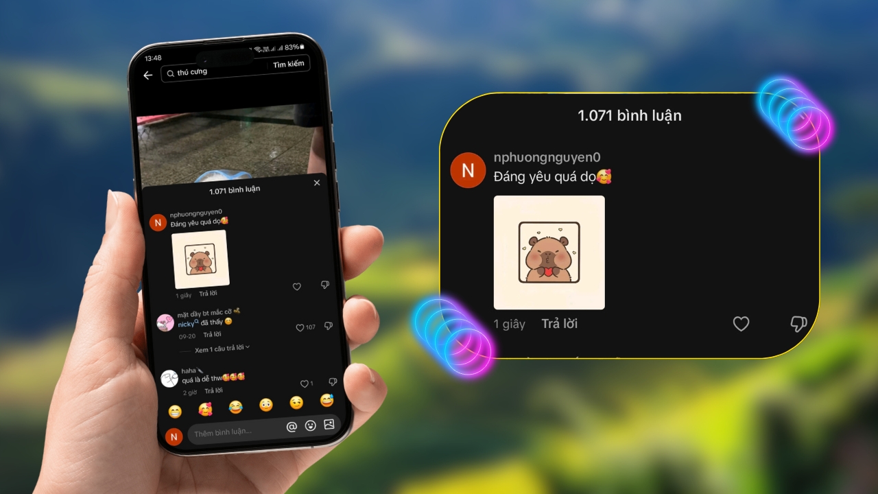 Khi bình luận ảnh trên TikTok, bạn cần lưu ý chọn ảnh phù hợp nội dung