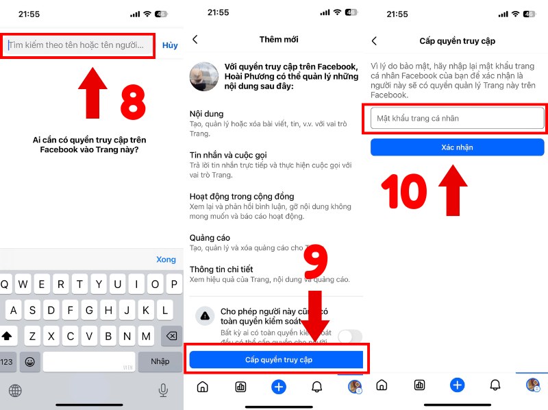 Thêm quản trị viên vào fanpage