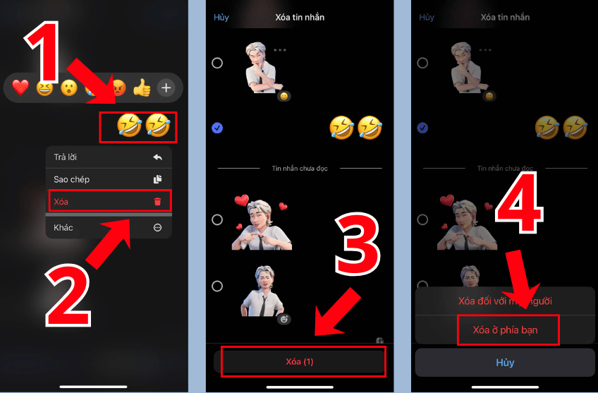 Cách xóa tin nhắn riêng lẻ trên Facebook