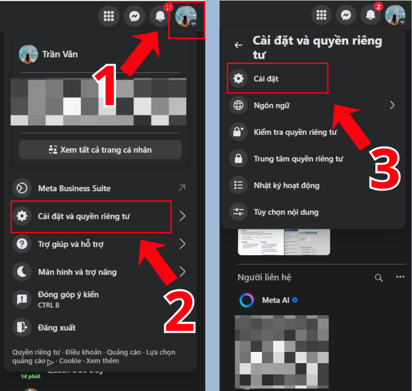 Cách chặn người lạ nhắn tin trên Facebook trên máy tính