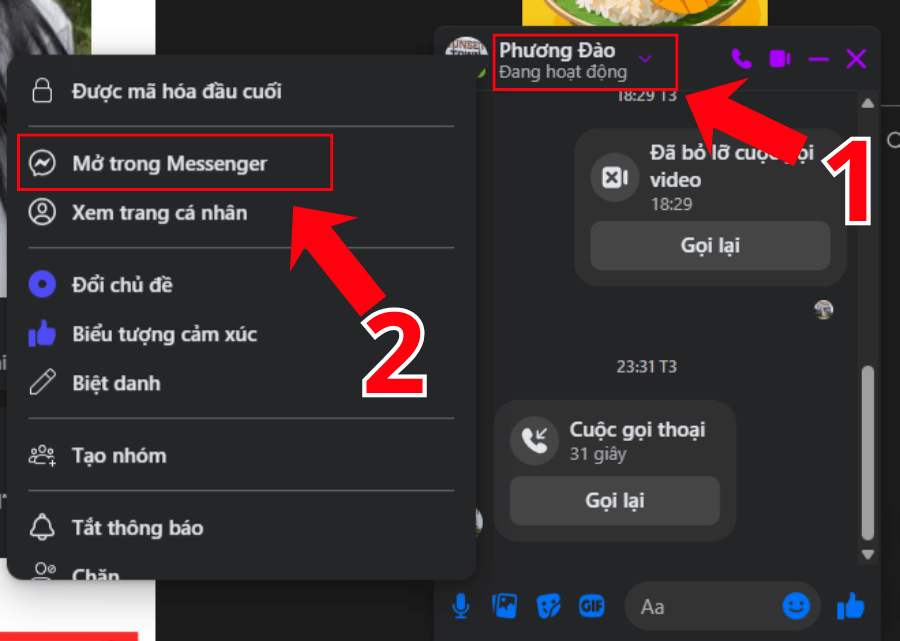 Cách gửi tin nhắn ẩn danh trên Facebook trên máy tính