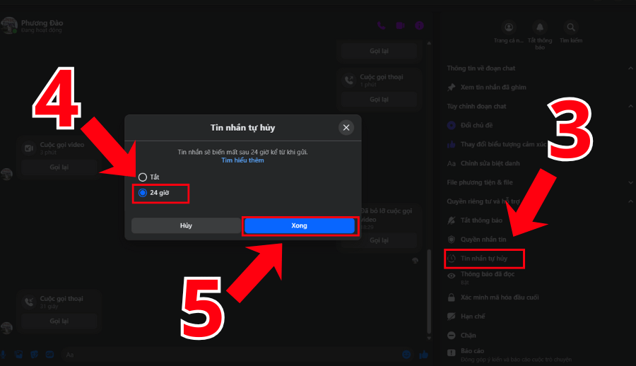 Cách gửi tin nhắn ẩn danh trên Facebook trên máy tính