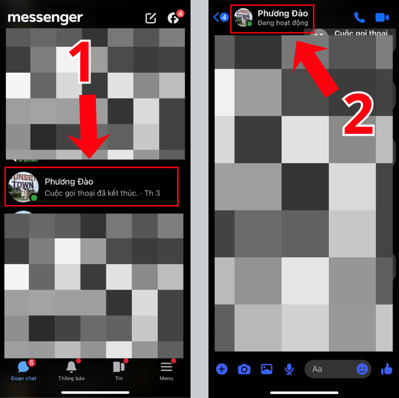 Cách gửi tin nhắn ẩn danh trên Facebook trên điện thoại