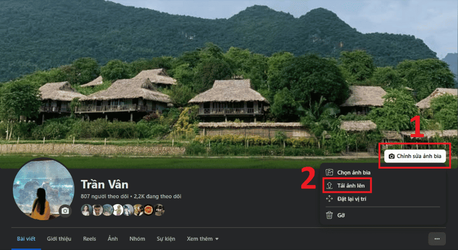 Cách đổi ảnh bìa trên Facebook bằng máy tính không ai biết 
