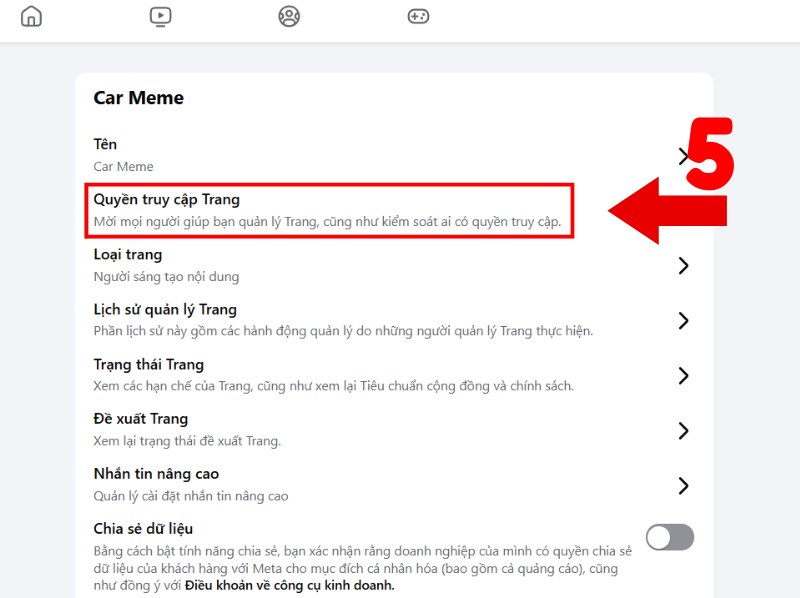Cách thêm quản trị viên vào fanpage máy tính